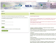 Tablet Screenshot of euets.environment-agency.gov.uk